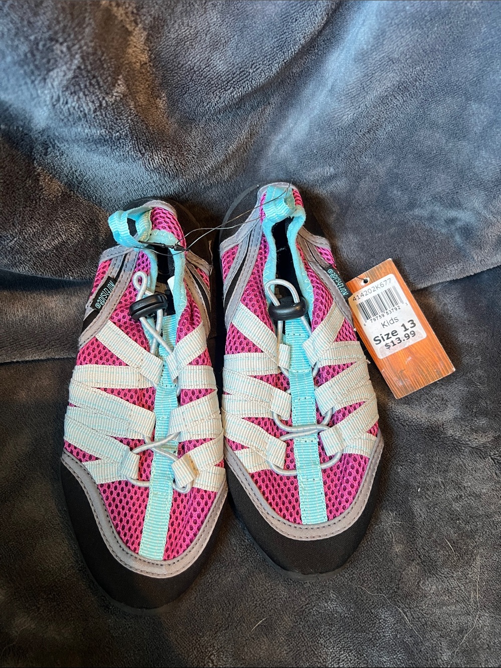 Northside Kids Pink and Aqua Slip-On Water Shoes